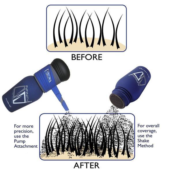 How to apply hair fibers